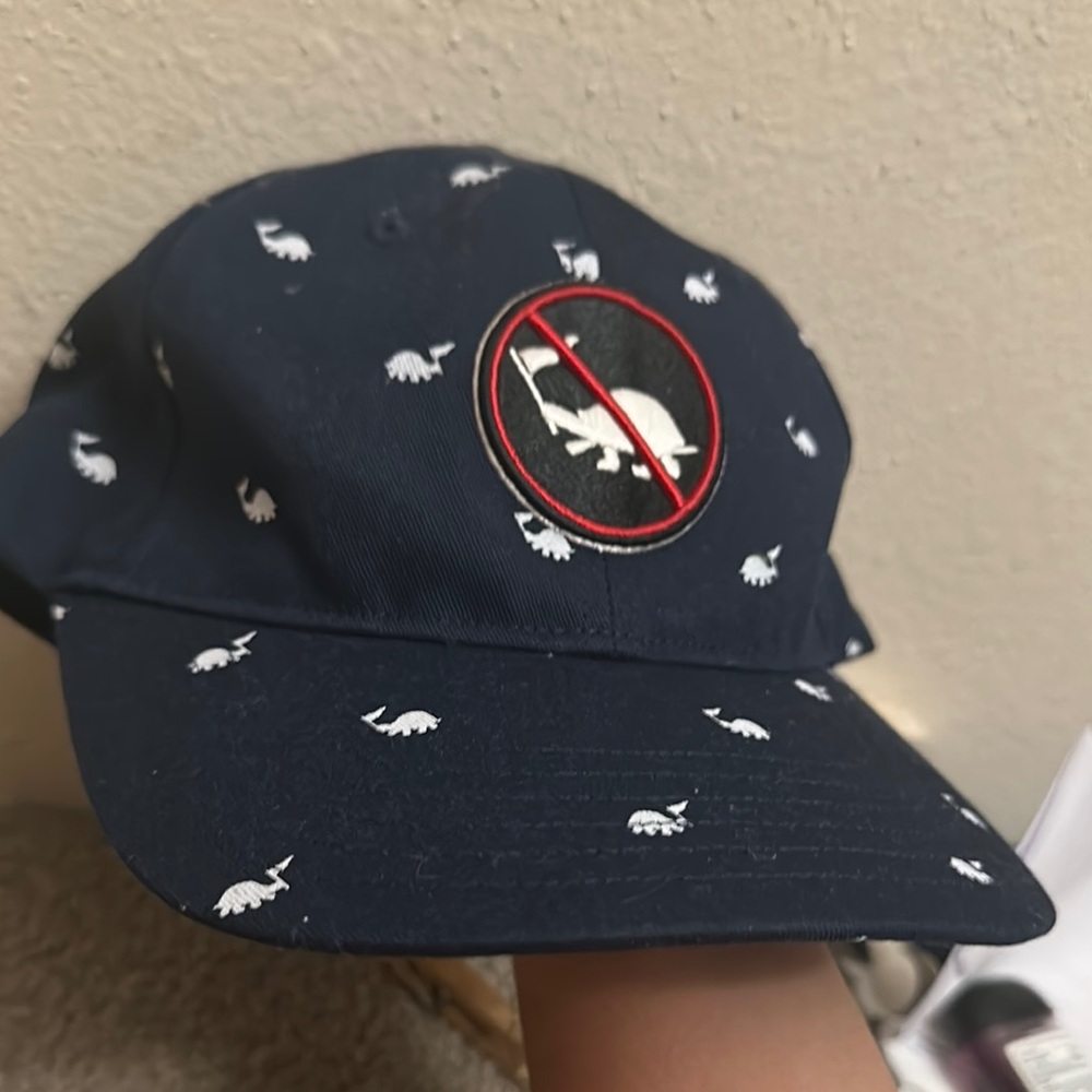 Navy Dinosaur Kids Cap
